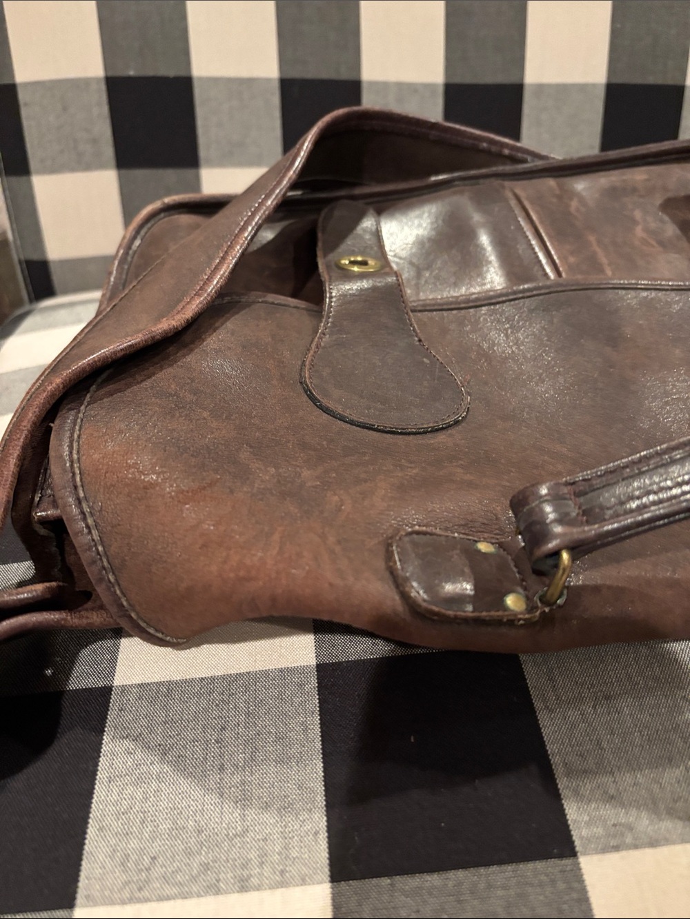 Coach Brown Leather Men's Briefcase with Gold-Tone Hardware - Picture 6 of 7